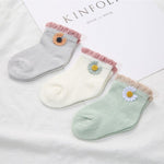 3 Pairs of Soft Cotton Socks for Newborns