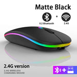 Kabellose Maus mit RGB-Beleuchtung – Akku-Frei