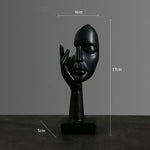 Moderne Gesichts-Skulptur aus hochwertigem Harz