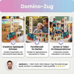 Zugspiel mit Dominokarten