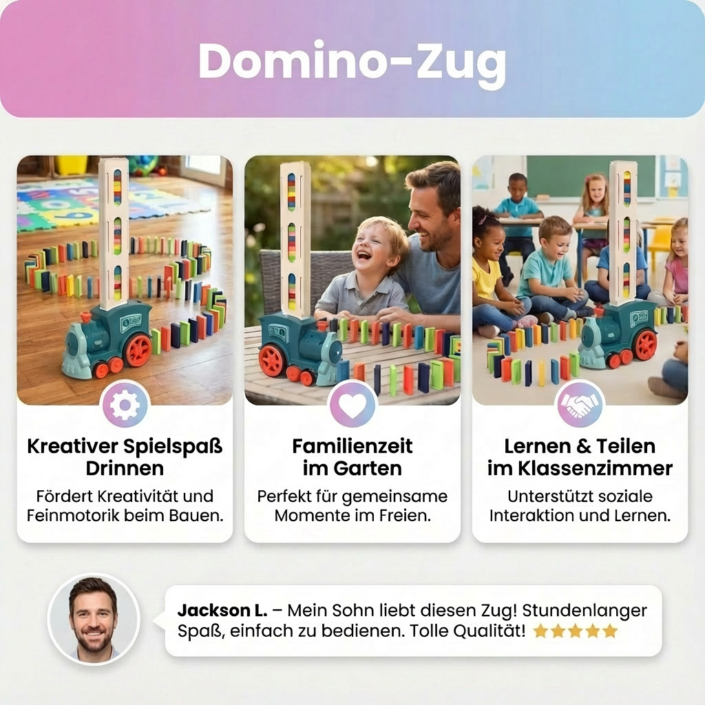 Zugspiel mit Dominokarten