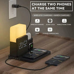 LumiCharge - Elegant Charging and Lighting Station for Your Bedroom