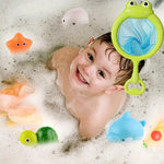 Badespielzeug mit Kescher – Leuchtende Wasserfreude