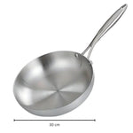 Hochwertige Edelstahl Bratpfanne für gesundes Kochen