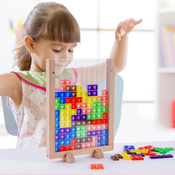Puzzle aus Holz für Kinder - Spielzeug zum Fördern der Kreativität