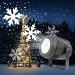 LED Weihnachtsprojektor Schneeflockenlicht – Wasserdichte Außenlampe mit 16 Motiven
