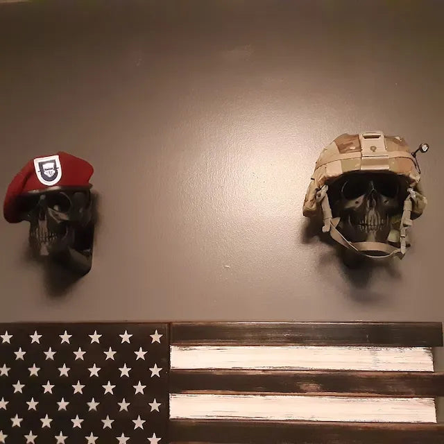 3D Schädelhelm Präsentationsständer