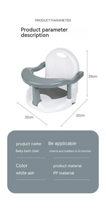 Badesitz für Babys mit Rückenstütze – Sicherer Sitz für die Badewanne