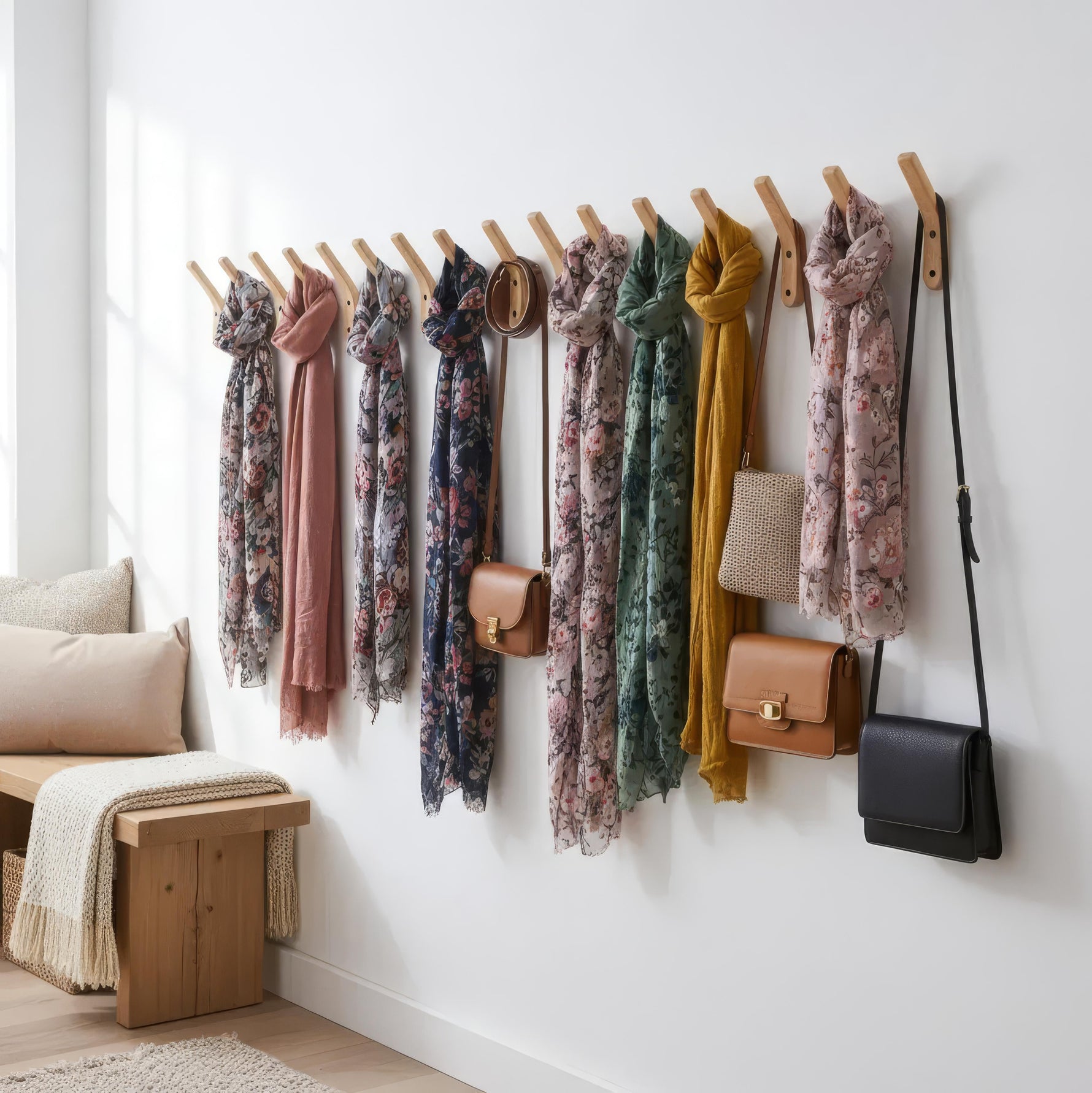Stylish Wall Hook Coat Rack – Set of 4 for Your Storage Needs