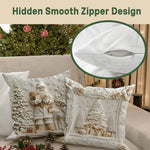 Festive Magic: 3D Christmas Decoration Covers Set (4 Pieces)