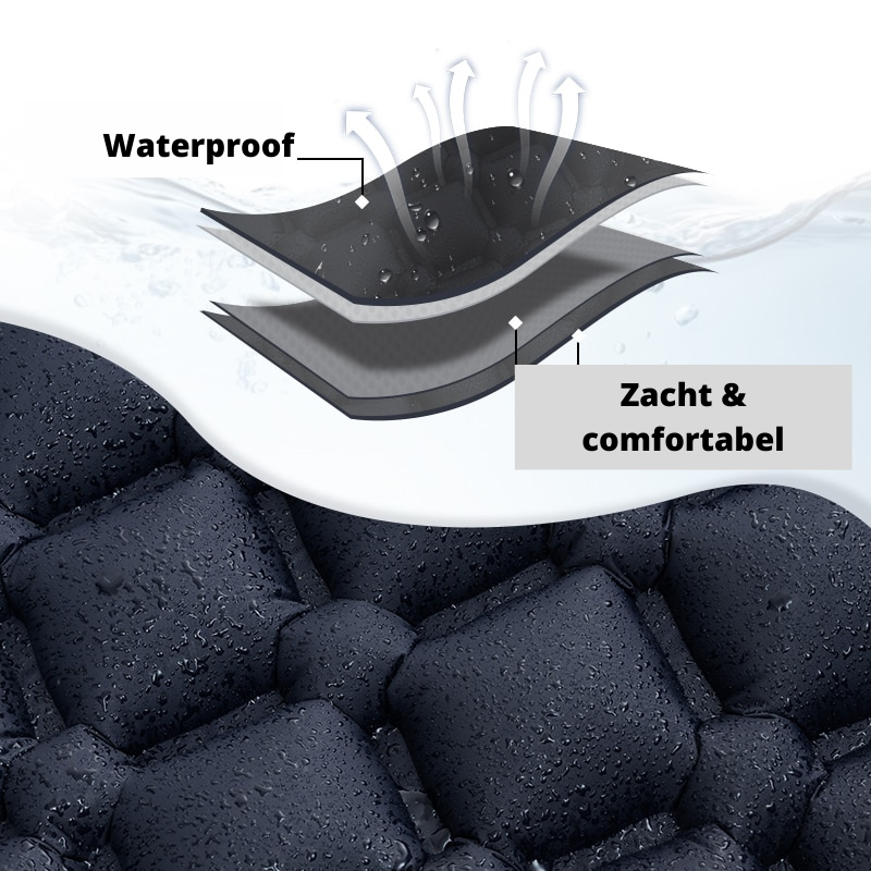 Aufblasbare Campingmatte mit Kopfstütze – Leicht, Wasserdicht & Handlich
