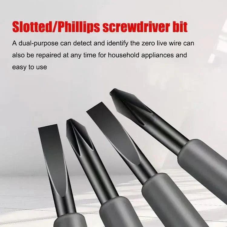 Vielseitiger Magnet-Schraubendreher mit Stromprüfer
