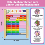 Zählrahmen aus Holz für das Erlernen von Rechenfähigkeiten