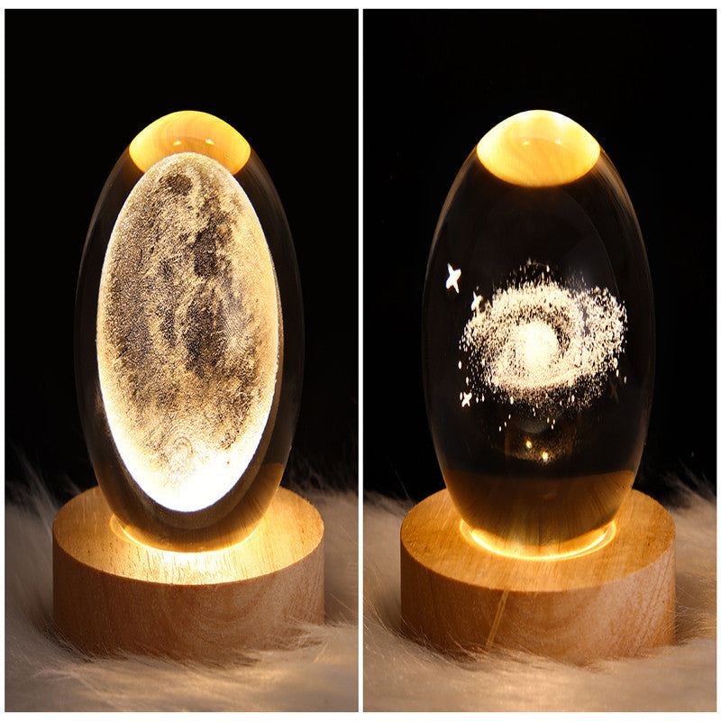 3D Kristalllicht mit LED für eine entspannte Atmosphäre