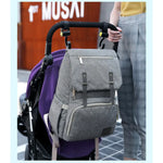 Babywickelrucksack mit USB – Rucksack für Flaschenwärmer und Ladefunktion
