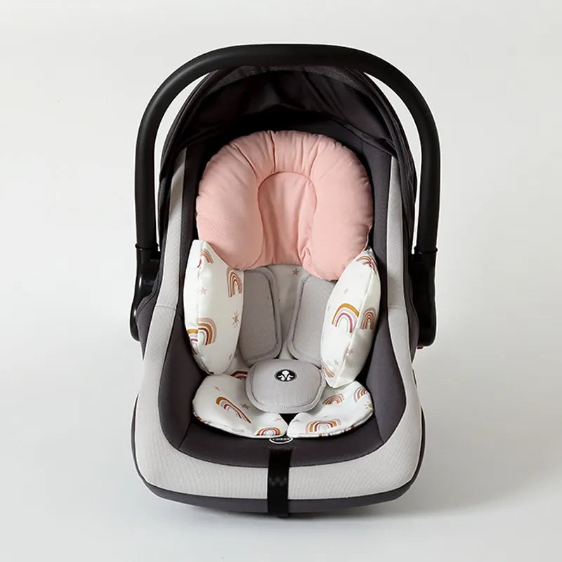 Sitzverkleinerer für Babys mit Kopfstütze – Weiches Kissen für Autositz & Kinderwagen