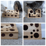 Katzenspielzeug aus Holz – Interaktive Beschäftigung mit Leckerlis