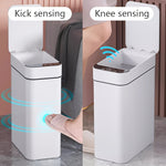 Set mit 2 intelligenten Sensor-Mülleimern – berührungslos und kompakt (schwarz)