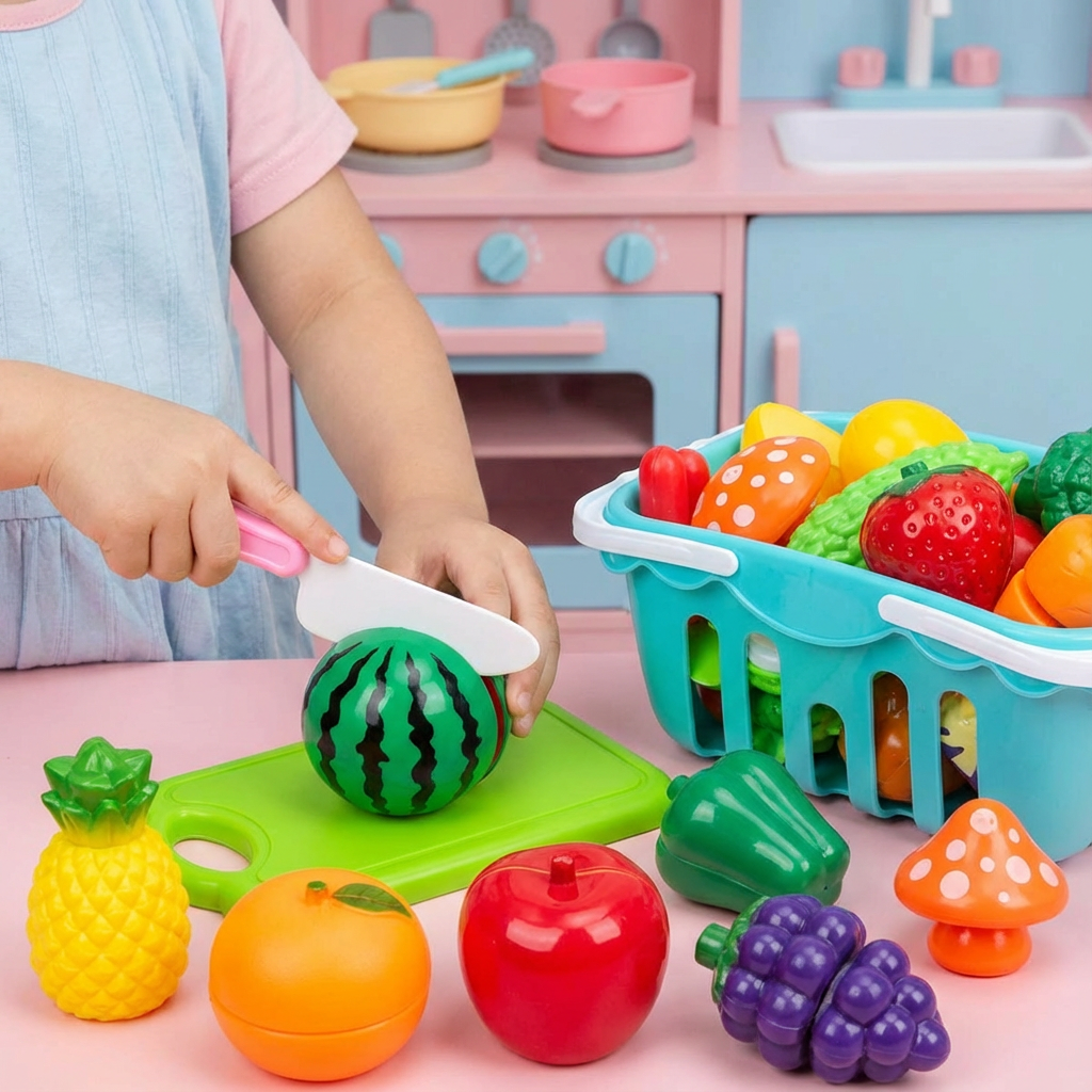 Spielset zum Schneiden von Obst und Gemüse