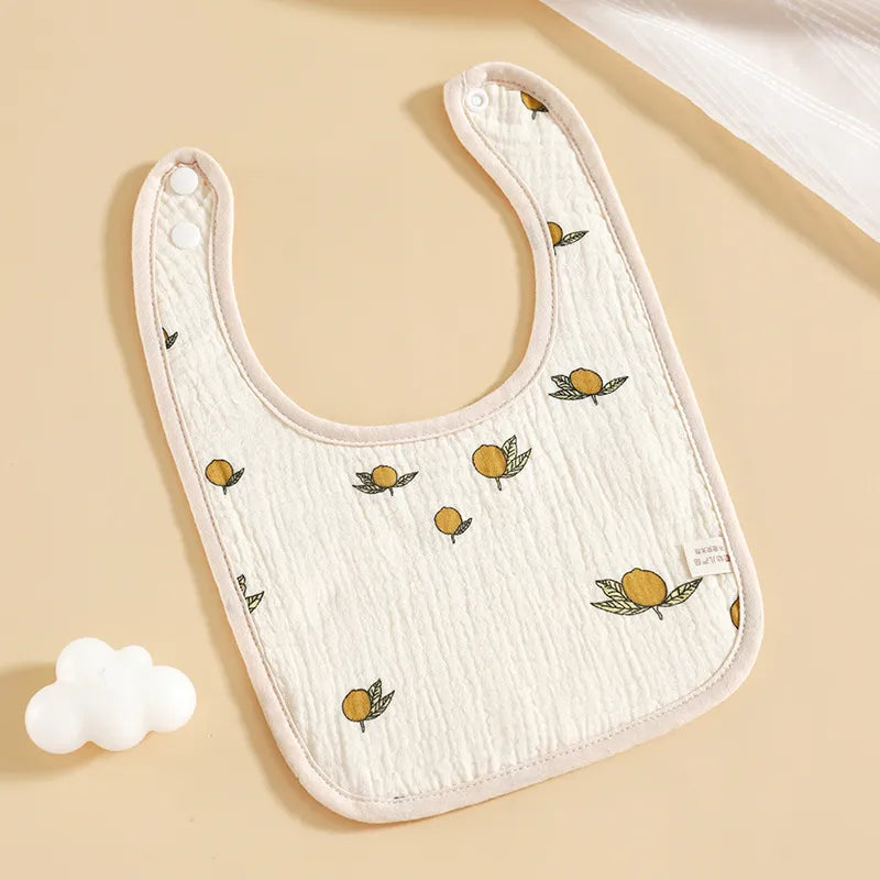 Musselin Lätzchen für Babys – Sanfte Spucktücher mit Druckknopf