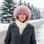 Stilvolle Wintermütze aus Kunstpelz für Damen