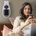 Compact 350W Wall Heater with Remote Control and LED Display