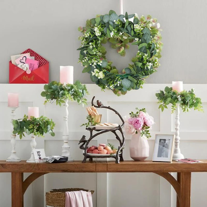 Eucalyptus Bliss | Handmade Eucalyptus Wreath with Flowers | Perfect Decoration for Any Occasion
