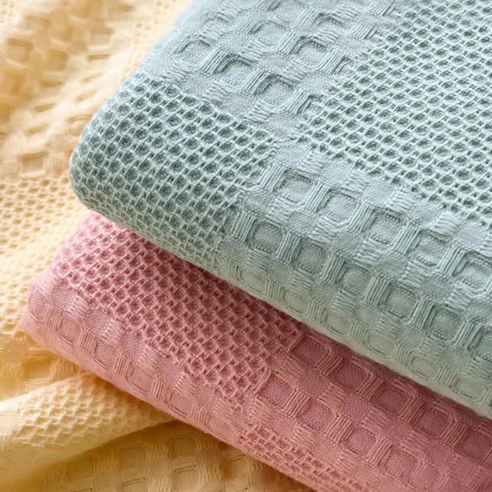 Ecoviva Waffle Blanket | 100% Sustainable Cotton | Stylish & Breathable