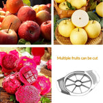 Präziser Obstschneider aus Edelstahl für 8 gleichmäßige Scheiben