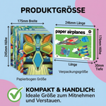 Bausatz für Papierflieger inklusive Anleitung