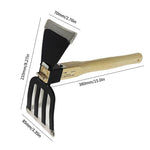Efficient Garden Rake with 5 Tines | Ideal for Loosening & Cultivating