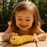 Krabbelspielzeug für Kinder – Aufziehbare Raupen für Bauchlage