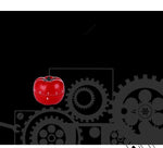 Mechanischer Timer in Tomatenform mit 360-Grad-Drehung