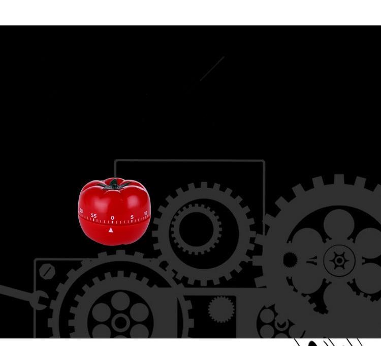 Mechanischer Timer in Tomatenform mit 360-Grad-Drehung