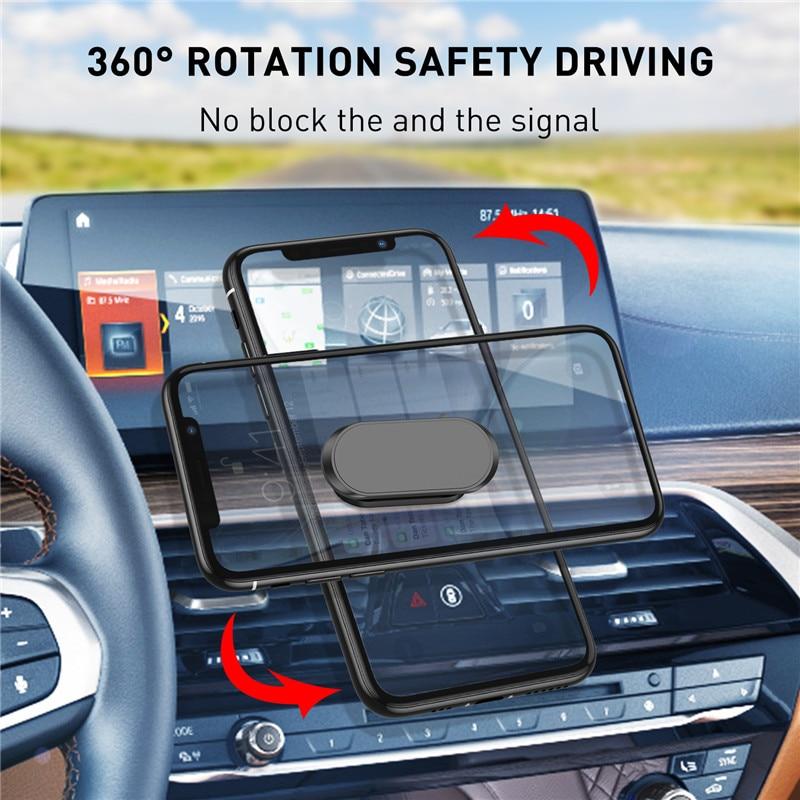 Kompakter 360° Auto-Handyhalter mit Magnetfunktion