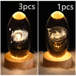 3D Kristalllicht mit LED für eine entspannte Atmosphäre