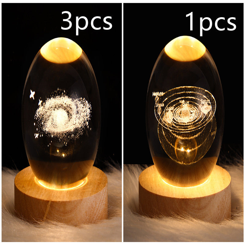 3D Kristalllicht mit LED für eine entspannte Atmosphäre