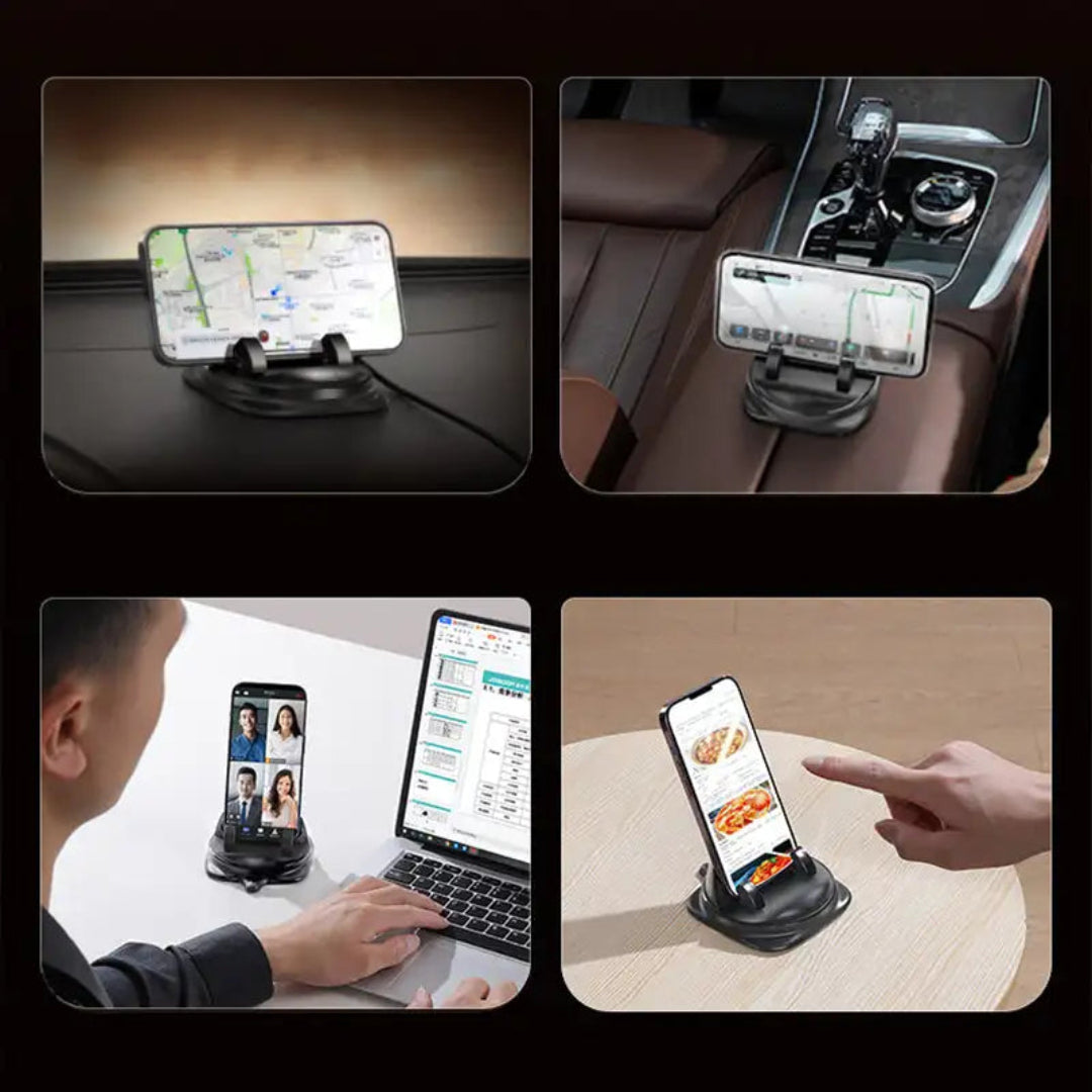 Vielseitige Smartphone-Halterung für das Auto mit 360° Drehfunktion