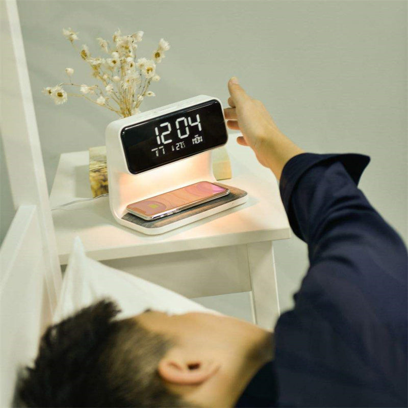 Multifunctional Bedside Lamp with Wireless Charger