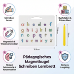 Magnetisches Schreibbrett für pädagogisches Lernen mit Kugeln