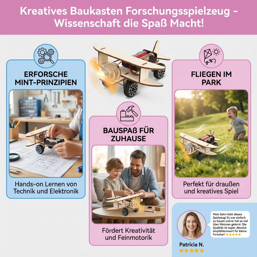 Kreatives Wissenschaftsspielzeug im Baukasten-Design für Forschung