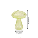 Elegant Mushroom Glass Vase for Hydroponics and Decoration