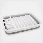 Space-saving Dish Drainer with Water Drainage – Foldable for the Kitchen