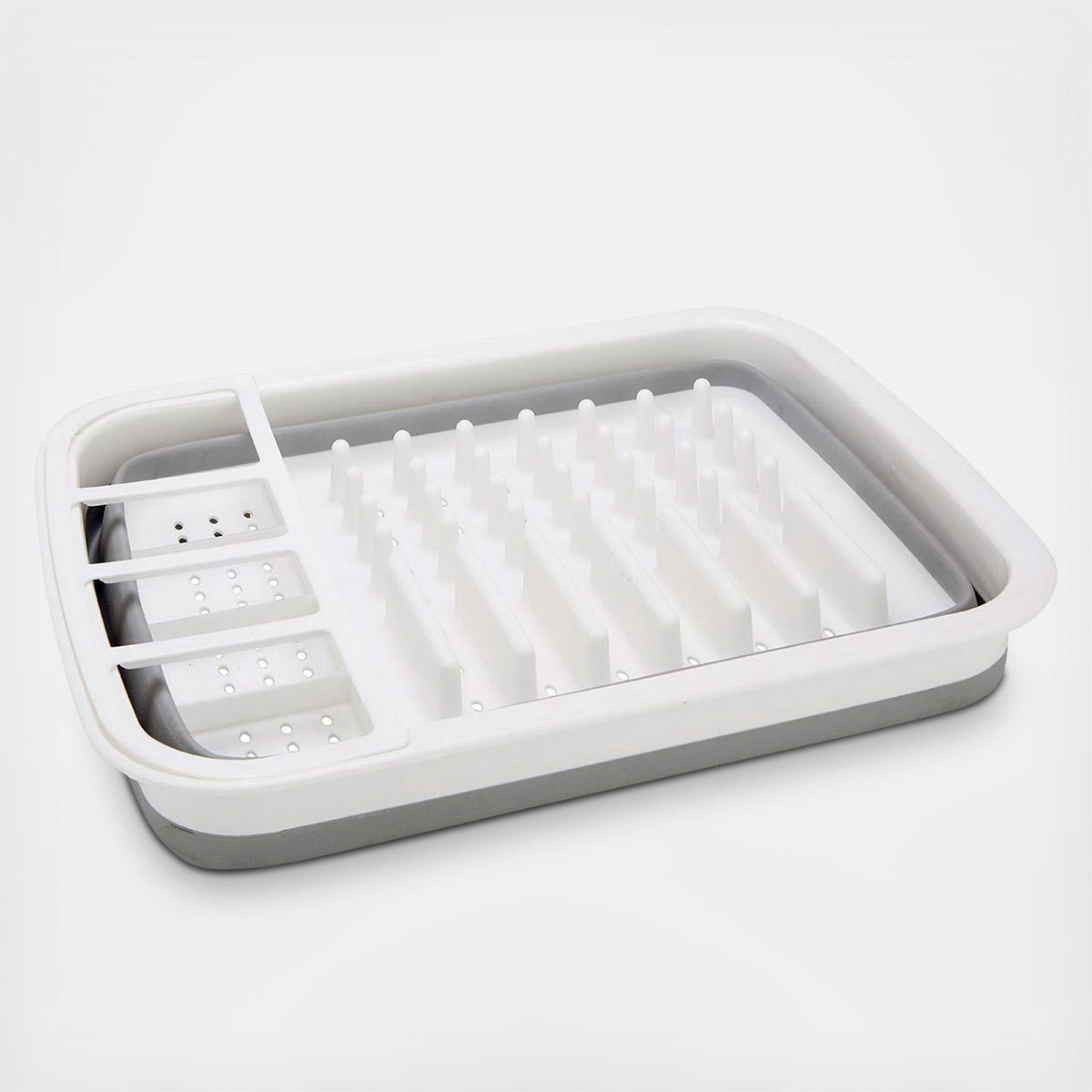 Space-saving Dish Drainer with Water Drainage – Foldable for the Kitchen