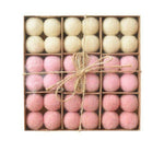 36er Set Filz Weihnachtsbaumkugeln von Flockenzauber