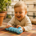 Krabbelspielzeug für Kinder – Aufziehbare Raupen für Bauchlage