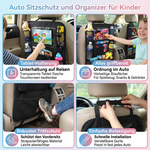 Sitzschutz und Organizer für Kinder im Auto