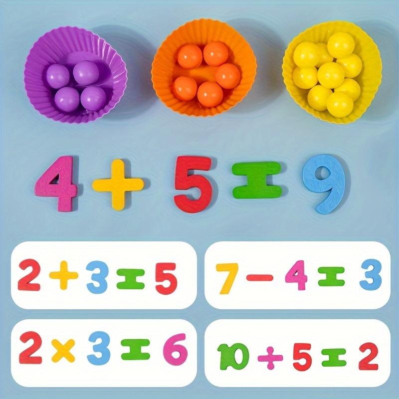 Farbenfrohes Zählset für frühe Mathematikfähigkeiten