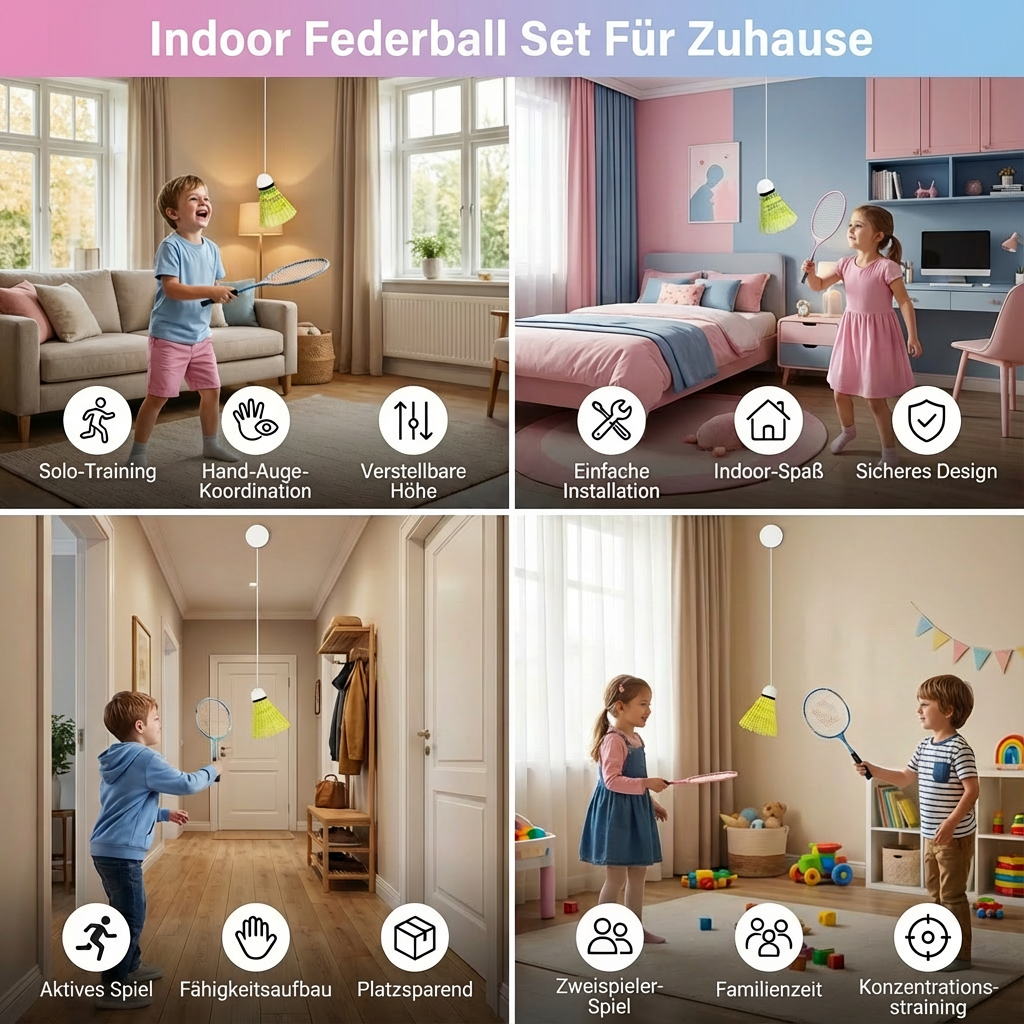Badminton Set für den Innenbereich – Spielspaß für Zuhause