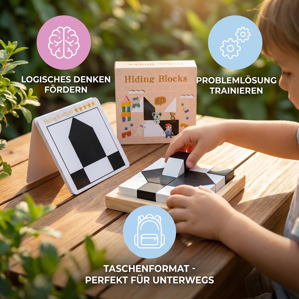 Taschenformat Logikspiel mit zwei Farben